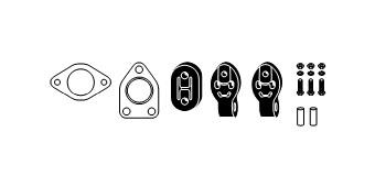 VEGAZ Monteringssett, eksosanlegg MIA-97 VEGAZ MIA-97 Monteringssett, eksosanlegg MITSUBISHI Lancer VIII Sedan (CY_A, CZ_A) 2.0 Mivec 155 hk 2016