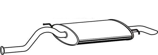 VEGAZ Panela de escape traseira LDS-28 VEGAZ LDS-28 Silenciador traseiro Lada 2112 originais preço