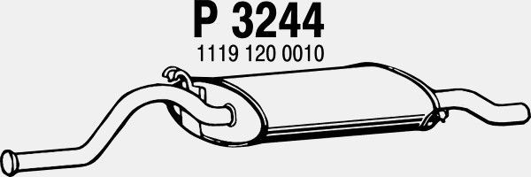 VEGAZ Koncový tlmič výfuku LDS-32 VEGAZ LDS-32 originálne Koncový tlmič výfuku Lada Niva 2121 cena