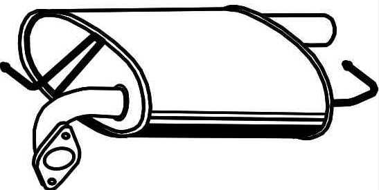 Rear silencer VEGAZ MZS-220 VEGAZ MZS-220 2025 MAZDA 6 exhaust silencer replacement