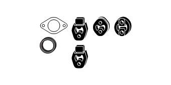 VEGAZ Montáżna sada pre výfukový systém MZA-77 VEGAZ MZA-77 Montáżna sada pre výfukový systém MAZDA 3 Hatchback (BP) lacné