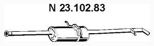 VEGAZ Bakre eksospotte MS-381EBER VEGAZ MS-381EBER Sluttlyddemper Mercedes W414 billige