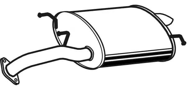 VEGAZ Koncový tlmič výfuku KS-148 Zadný tlmič výfuku VEGAZ PROCEED KS-148 lacné