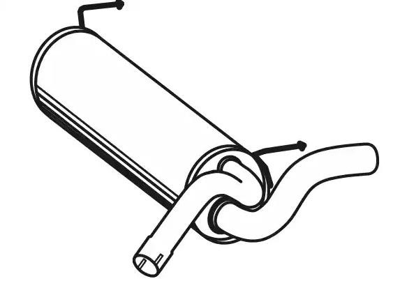 Einddemper VEGAZ OS-742 VEGAZ OS-742 Achterdemper OPEL CASCADA 2015