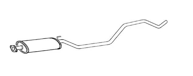 VEGAZ Silencieux intermédiaire OS-748 Opel MOVANO Pot d'échappement intermédiaire VEGAZ OS-748