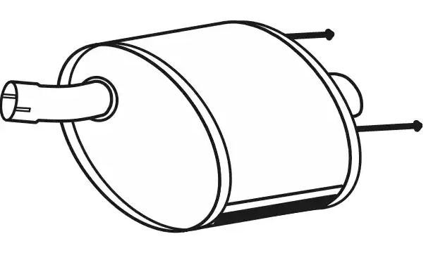 VEGAZ Marmitta OS-752 VEGAZ OS-752 Marmitta posteriore Opel Insignia A g09 originale prezzo