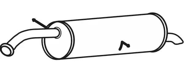 Panela de escape traseira VEGAZ PGS-440 VEGAZ PGS-440 Panela de escape PEUGEOT 308 2011