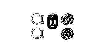 VEGAZ Σετ τοποθέτησης, σύστημα εξάτμ. PGA-117 VEGAZ PGA-117 Σετ τοποθέτησης, σύστημα εξάτμ. PEUGEOT 206 CC (2D) 1.6 110 PS 2004