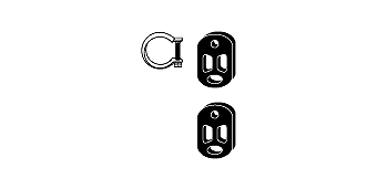 VEGAZ Kit montaggio, Imp. gas scarico PGA-119 VEGAZ PGA-119 Kit montaggio, Imp. gas scarico