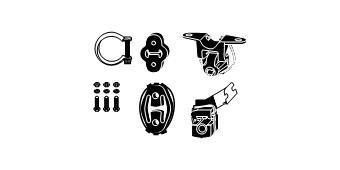 VEGAZ Asennussarja, pakoputkisto PGA-122 PGA-122 VEGAZ Pakoputken asennussarja PEUGEOT 306