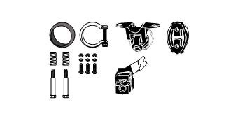VEGAZ Montageset, uitlaatsysteem PGA-123 VEGAZ PGA-123 Montageset, uitlaatsysteem PEUGEOT 308 I SW (4E, 4H) 1.6 16V 174 Pk 2009
