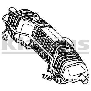 Silencieux arrière VEGAZ PS-61 VEGAZ PS-61 Silencieux universel et sport Porsche BOXSTER 2013