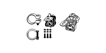 VEGAZ Kit d'assemblage, système d'échappement RA-137 RA-137 Kit d'assemblage système d'échappement VEGAZ LADA NOVA