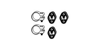 VEGAZ Exhaust mounting kit RA-150 RA-150 VEGAZ exhaust mounting kit for RENAULT KOLEOS