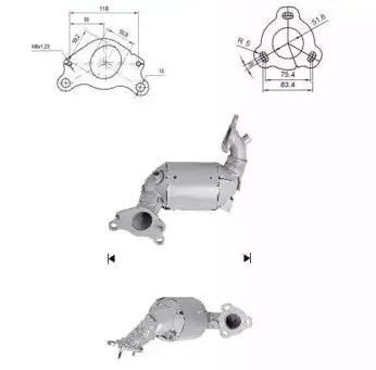 VEGAZ Katalysator RK-330 VEGAZ RK-330 Katalysator Vauxhall TIGRA billige