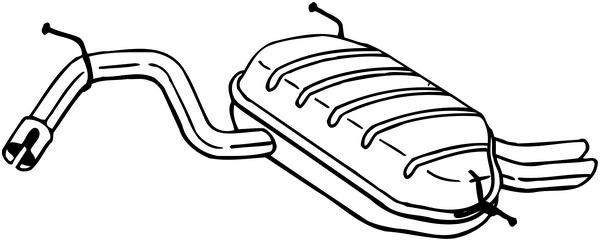 Rear silencer VEGAZ SKS-112 VEGAZ SKS-112 Rear silencer Škoda YETI 2015