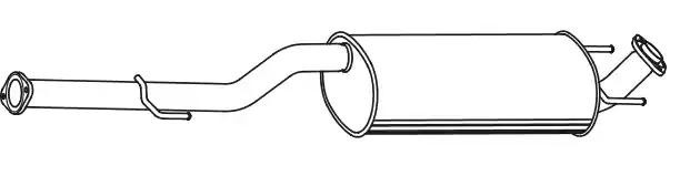 Middle silencer VEGAZ TS-304 VEGAZ TS-304 2002 TOYOTA HILUX Pick-up middle silencer replacement