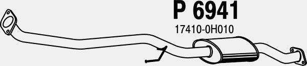 VEGAZ Izplūdes gāzu priekšslāpētājs TS-373 TS-373 Izplūdes gāzu priekšslāpētājs TOYOTA CELICA VEGAZ
