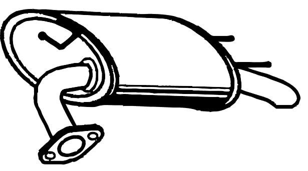 VEGAZ Bakre ljuddämpare TS-412 VEGAZ TS-412 ljuddämpare Toyota Prius 3 pris