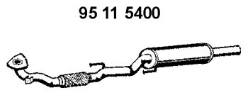 VEGAZ Front Silencer VS-436EBER VEGAZ VS-436EBER MERCEDES-BENZ C-Class front silencer cost