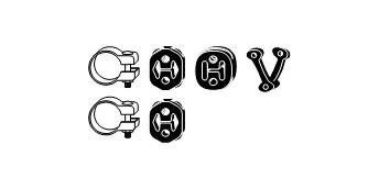 VEGAZ Montaažikomplekt, väljalaskesüsteem VA-175 VA-175 Montaaæikomplekt väljalaskesüsteem SEAT TARRACO VEGAZ