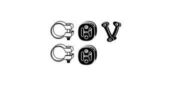 VEGAZ Σετ τοποθέτησης, σύστημα εξάτμ. VA-211 VEGAZ VA-211 Σετ τοποθέτησης, σύστημα εξάτμ. SKODA Octavia III Hatchback (5E3, NL3, NR3) 2.0 TDI 143 PS 2016