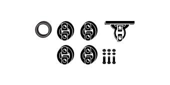 VEGAZ Kit montaggio, Imp. gas scarico SZA-37 SZA-37 costo Kit montaggio impianto gas scarico SUZUKI SJ 413 VEGAZ