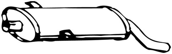 VEGAZ Endschalldämpfer WS-106 VEGAZ WS-106 Endschalldämpfer WARTBURG 353 Limousine 1.0 (353 W 000) 50 PS 1975