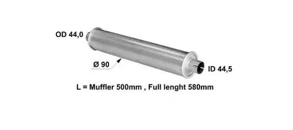VEGAZ Silenziatore posteriore, universale US-550 US-550 Scarico sportivo VEGAZ SSANGYONG MUSSO costo