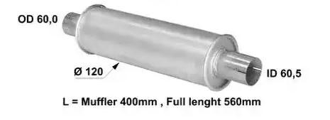 VEGAZ Einddemper, universeel US-563 Sportuitlaten VEGAZ EXPERT US-563 goedkoop