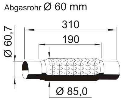 VEGAZ Tubo flexível, sistema de escape UFR-640 VEGAZ UFR-640 Tubo flexível sistema de escape Seat Toledo 3 preço