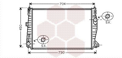 Radiateur VAN WEZEL 01002101 VAN WEZEL 01002101 Radiateur ALFA ROMEO 159 2005