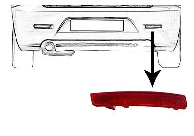 VAN WEZEL Catadioptre 0147940 VAN WEZEL 0147940 Cataphote arrière Volvo 240 d'origine