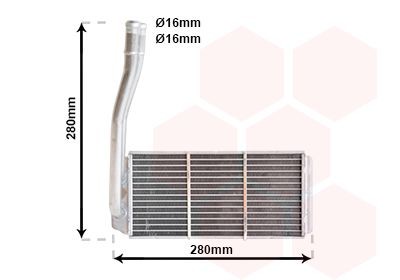 Radiateur de chauffage VAN WEZEL 02006177 VAN WEZEL 02006177: Radiateur de chauffage Land Rover FREELANDER 2012