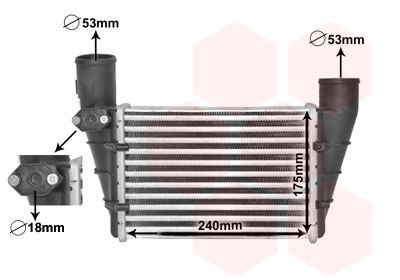 Intercooler VAN WEZEL 03004112 VAN WEZEL 03004112 Ladeluftkjøler VW PASSAT 1999