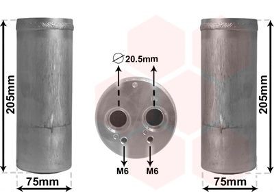 VAN WEZEL AC-torkfilter 0300D210 0300D210 AC-torkfilter VAN WEZEL LAND ROVER 110/127