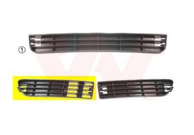 VAN WEZEL Bumper grill 0314504 VAN WEZEL 0314504 Audi A6 C4 Avant grille front and rear price