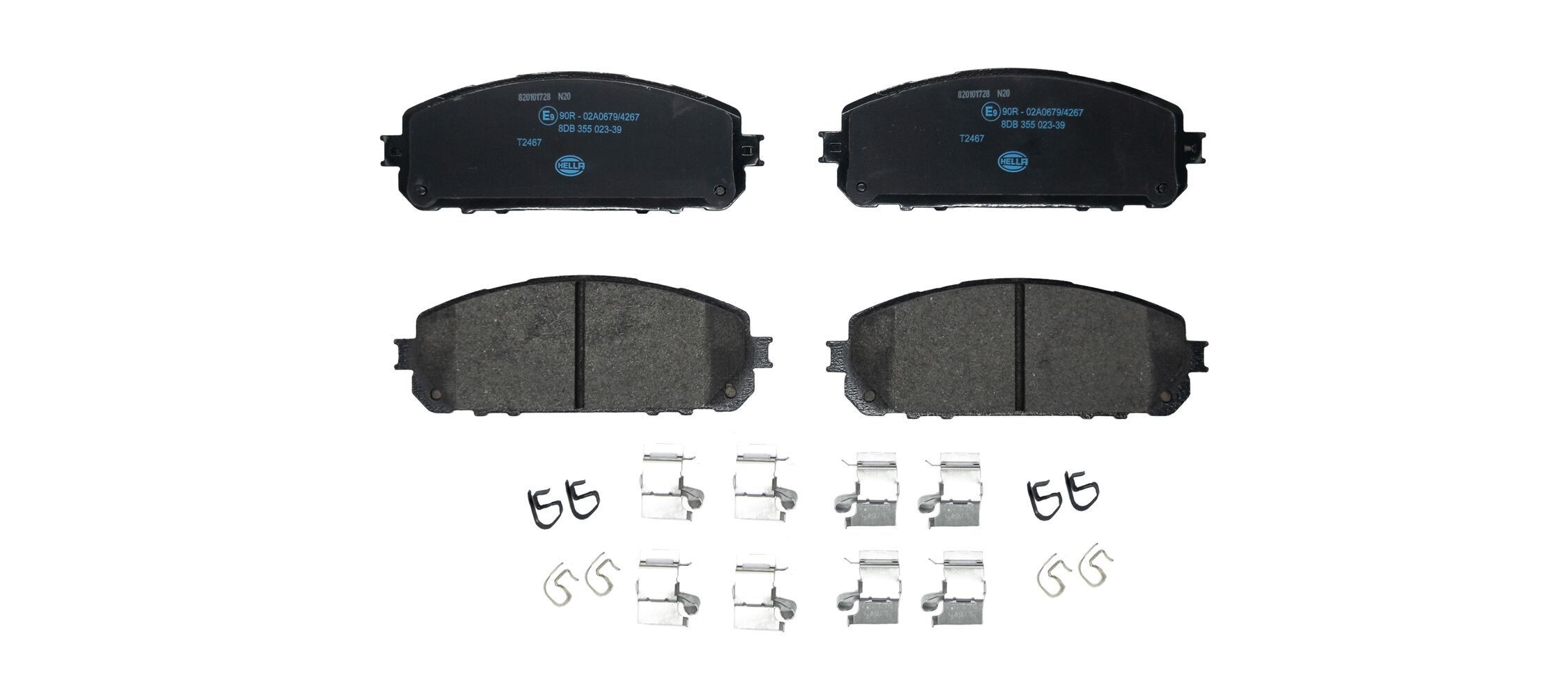 HELLA Τακάκια φρένων 8DB 355 023-391 8DB 355 023-391 Αγωνιστικά τακάκια HELLA JEEP RENEGADE