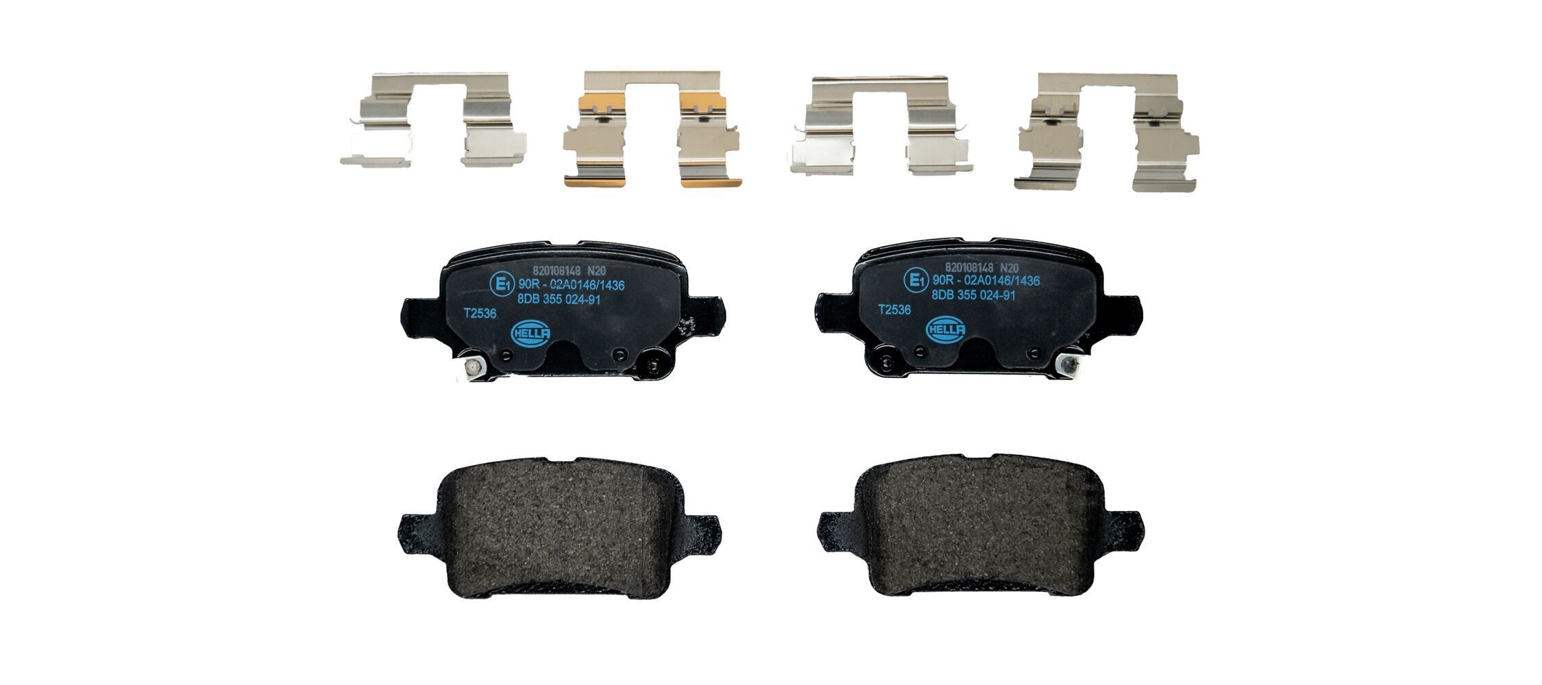 HELLA Bremseklodser 8DB 355 024-911 8DB 355 024-911 Bremseklodser HELLA CHEVROLET SPARK