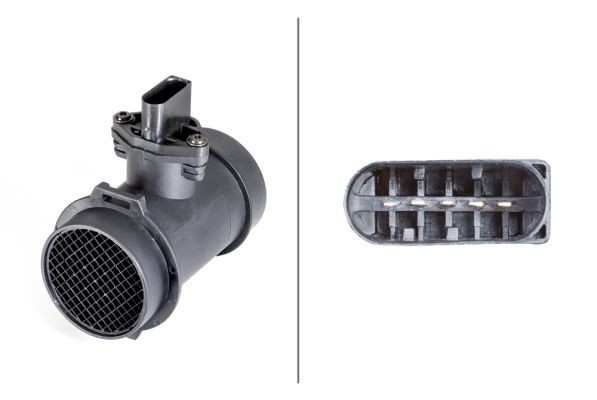 HELLA Débitmètre d'air 8ET 358 095-041 Débitmètre HELLA BMW 8ET 358 095-041