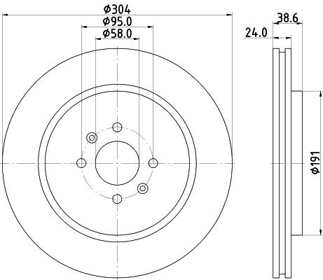 HELLA Radiatore EGR 8ME 376 745-381 8ME 376 745-381 Scambiatore di calore EGR HELLA Toyota