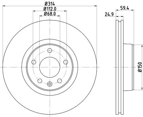 HELLA EGR-koeler 8ME 376 745-401 8ME 376 745-401 Koeler uitlaatterugvoering HELLA ALFA ROMEO 166
