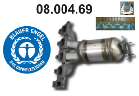 EBERSPÄCHER Catalyseur 08.004.69 Pot catalyseur EBERSPÄCHER STONIC 08.004.69 pas cher