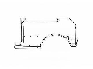 VAN WEZEL Sidewall 0330645 VAN WEZEL 0330645 Audi Cabriolet 8g7 b4 wheel arch replacement