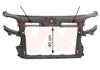 VAN WEZEL Μπροστινή επένδυση 0332668 Μετώπη Audi 8VA 0332668 VAN WEZEL