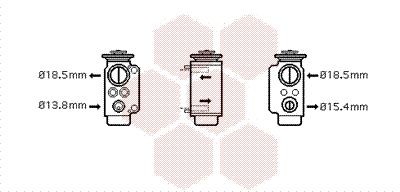 VAN WEZEL Expansionsventil till AC 06001240 VAN WEZEL 06001240 Expansionsventil till AC BMW F39