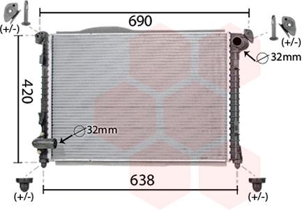 VAN WEZEL Kühler, Motorkühlung 06002286 06002286 VAN WEZEL Cooper (F65, F66) Kühler kaufen