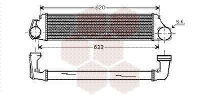 VAN WEZEL Intercooler 06004282 Ladeluftkjøler VAN WEZEL Chevrolet CAPTIVA 06004282