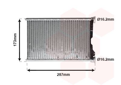 VAN WEZEL Kachelradiateur, interieurverwarming 06006342 VAN WEZEL 06006342 Warmtewisselaar BMW F25 prijs