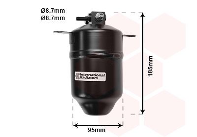VAN WEZEL Airco droger 0600D001 VAN WEZEL 0600D001 Filter droger airco BMW E34 originele prijs